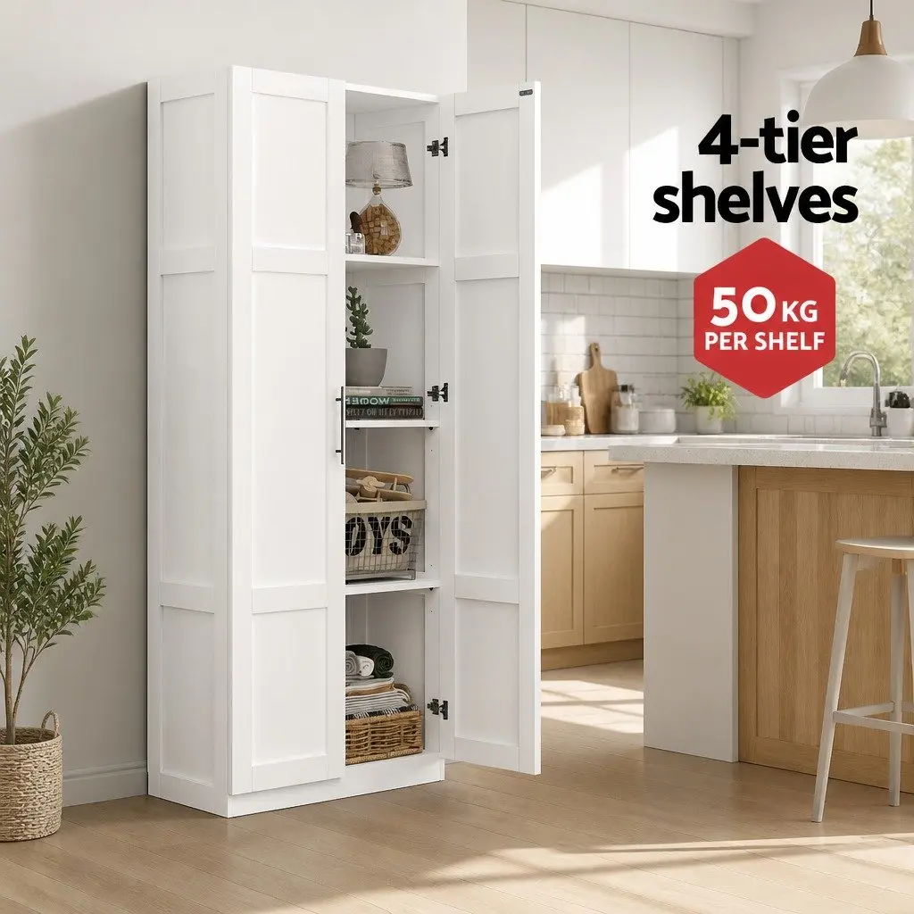 180cm High Storage Cabinet with Adjustable Shelves