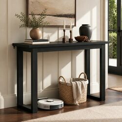 110CM Black Console Table - Specifications and Features