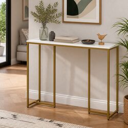 Dimensions-Defined Console Table with Marble Top