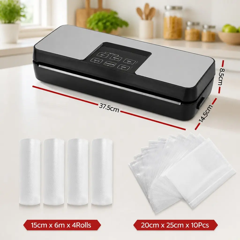 Food Vacuum Sealer Machine for Kitchen 370 x 130 x 65mm