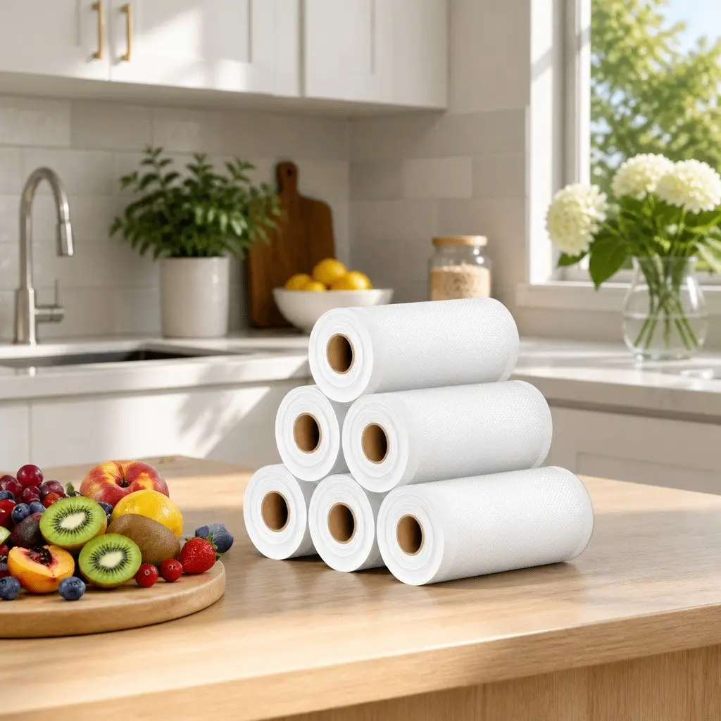 Food Vacuum Sealer Bags 6 Rolls Kitchen Storage Freezer 15cm x 600cm