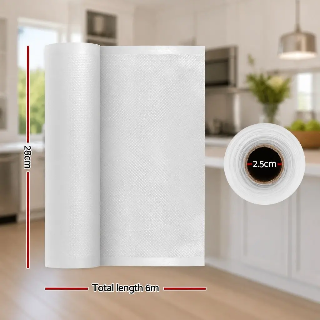 Food Vacuum Sealer Bags Kitchen 28cm x 6m Roll