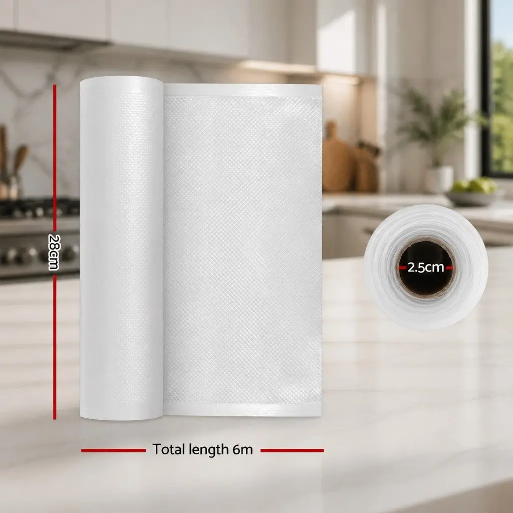 Food Vacuum Sealer Bags Kitchen 28cmx6m 10 Rolls