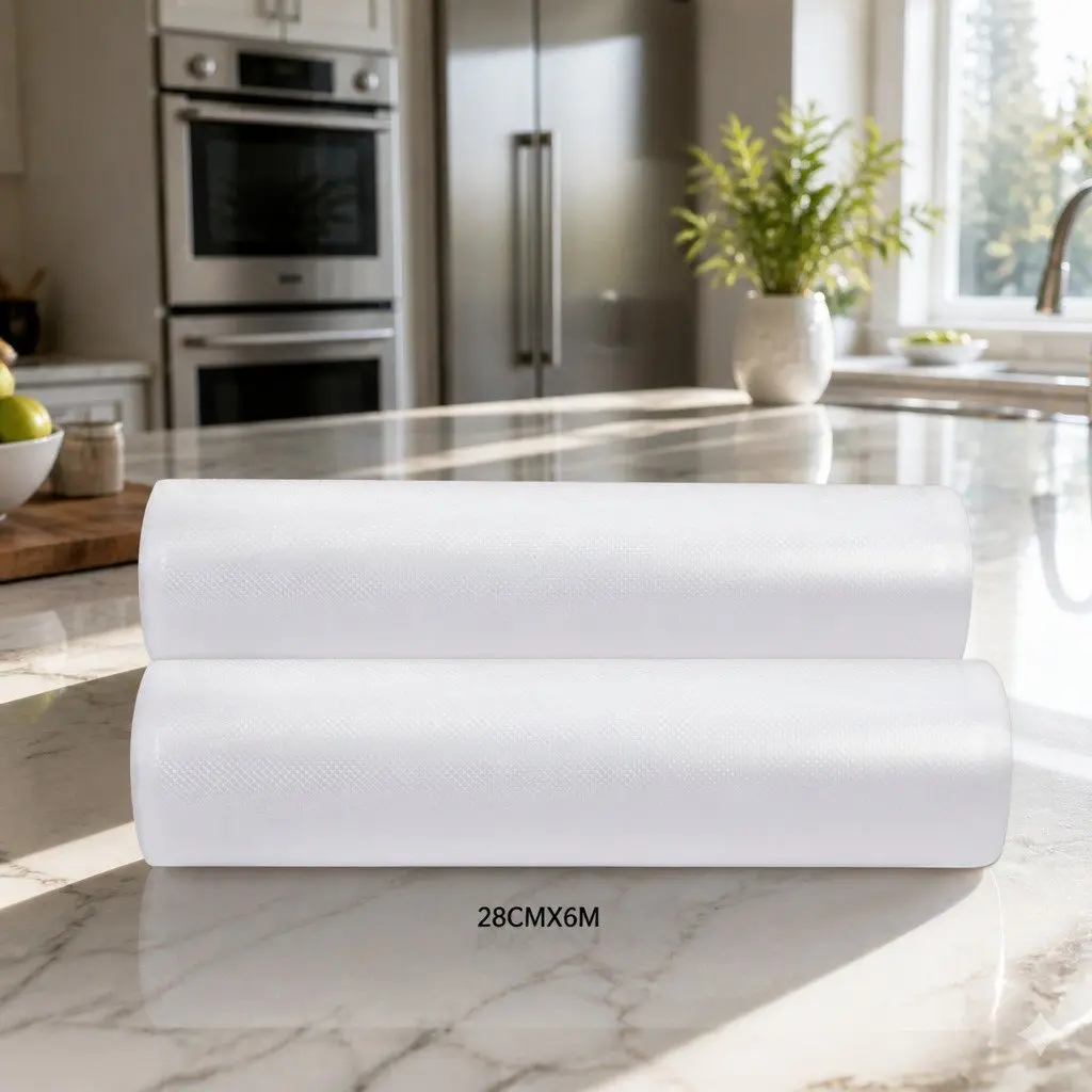Food Vacuum Sealer Bags 2 Rolls Kitchen Storage 28cm x 6m
