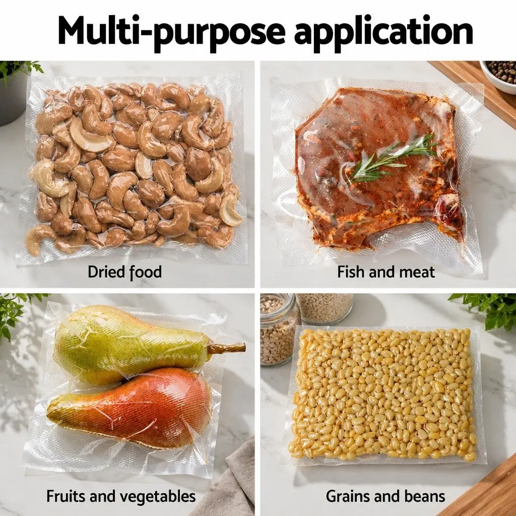 Food Vacuum Sealer Bags 2 Rolls Kitchen Storage 28cm x 6m