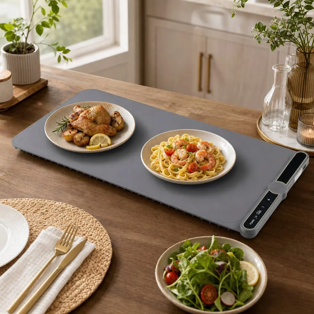 80 x 38cm Electric Food Warming Mat with 9 Heating Levels