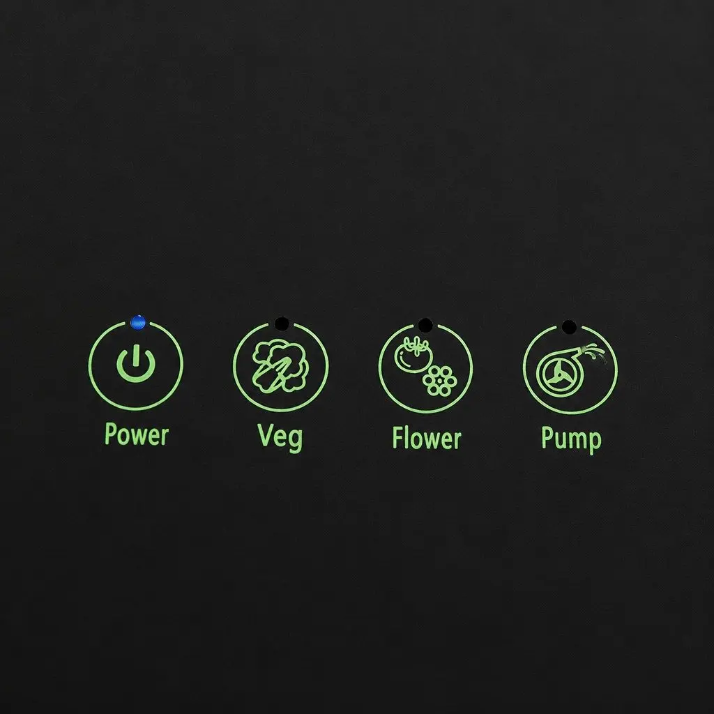 Hydroponic Growing System Indoor 12 Plants Herb Garden LED Grow Lights Water