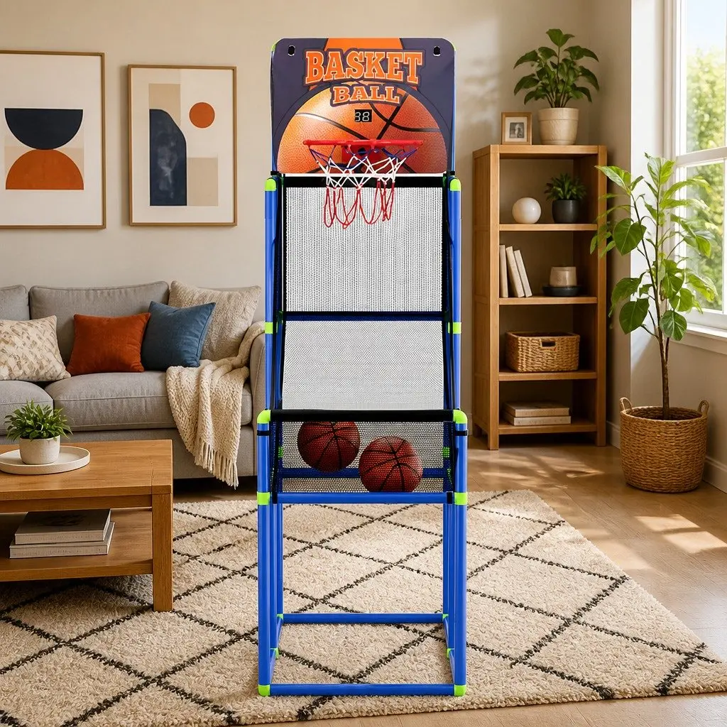 Basketball Shooting Game Machine with Adjustable Height