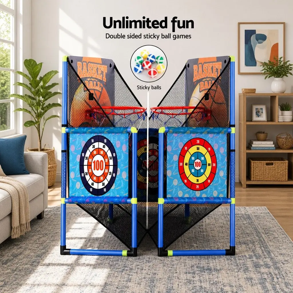 Basketball Shooting Game Machine with Adjustable Height
