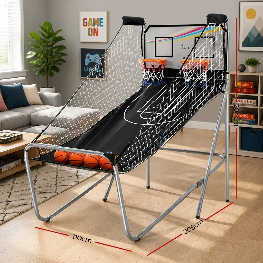 Basketball Shooting Machine Arcade Game Indoor Outdoor 205cm x 110cm x 204cm