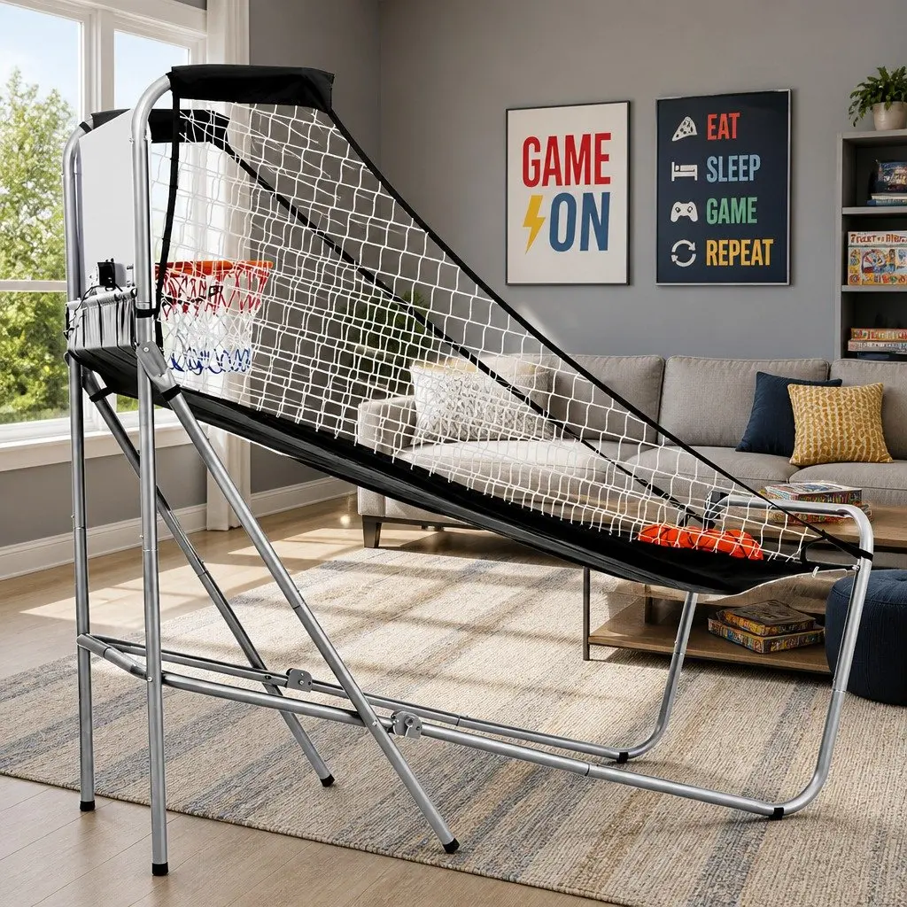Basketball Shooting Machine Arcade Game Indoor Outdoor 205cm x 110cm x 204cm