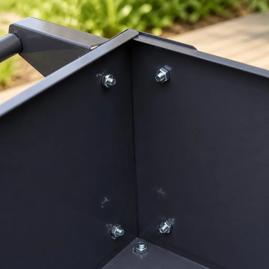 Raised Garden Bed 100x40x80cm Elevated Planter Box on Wheels Herb Vegetable Grow