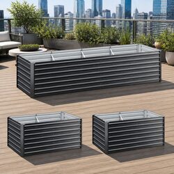 Raised Garden Bed Specifications: 2-in-1 Steel Planter Box
