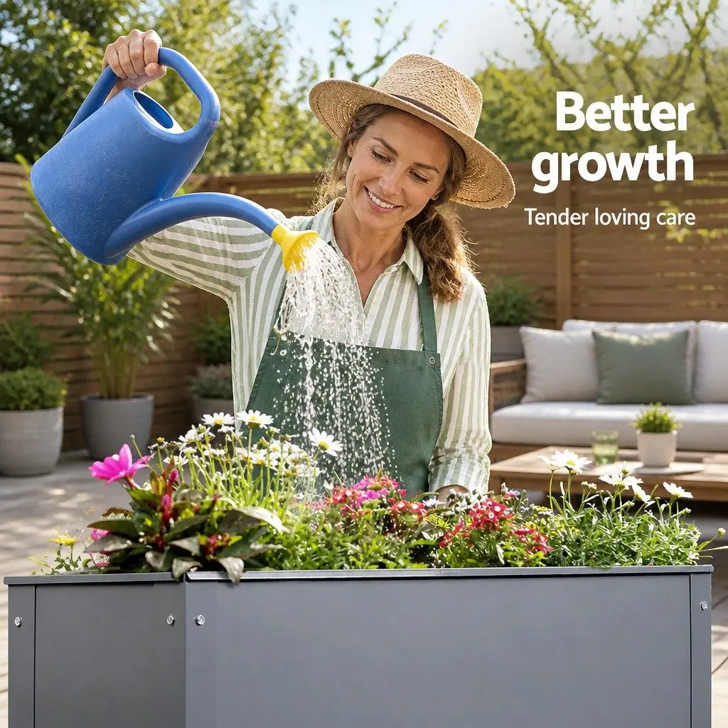 Elevated Garden Bed Planter Box 100x80x30cm