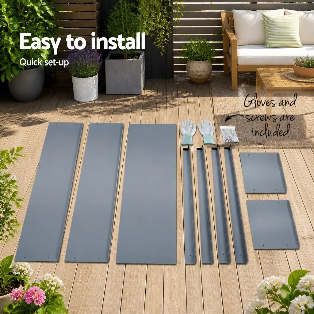 Elevated Garden Bed Planter Box 100x80x30cm