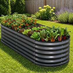 3-Piece Raised Garden Bed Kit with Dimensions 320x80x56cm