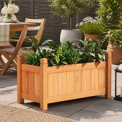 Wooden Raised Planter Dimensions 60x30x33cm, Fir Wood
