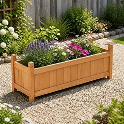 Wooden Raised Garden Bed Specifications: 90x30x33cm, Fir Wood