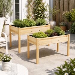 Dimensions and Specs of the 2x Raised Wooden Planter Box
