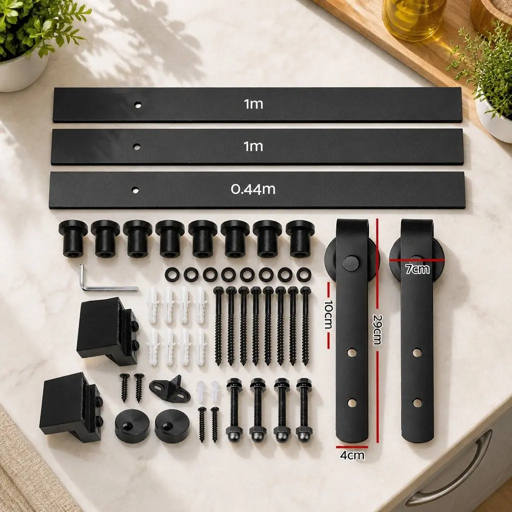 2.44m Barn Door Hardware Track Set for Interior Doors
