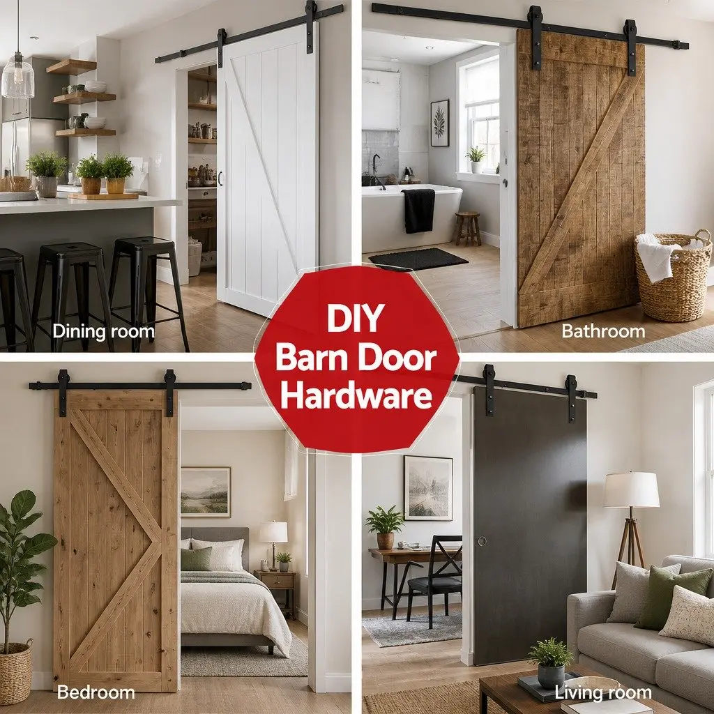 2.44m Barn Door Hardware Track Set for Interior Doors