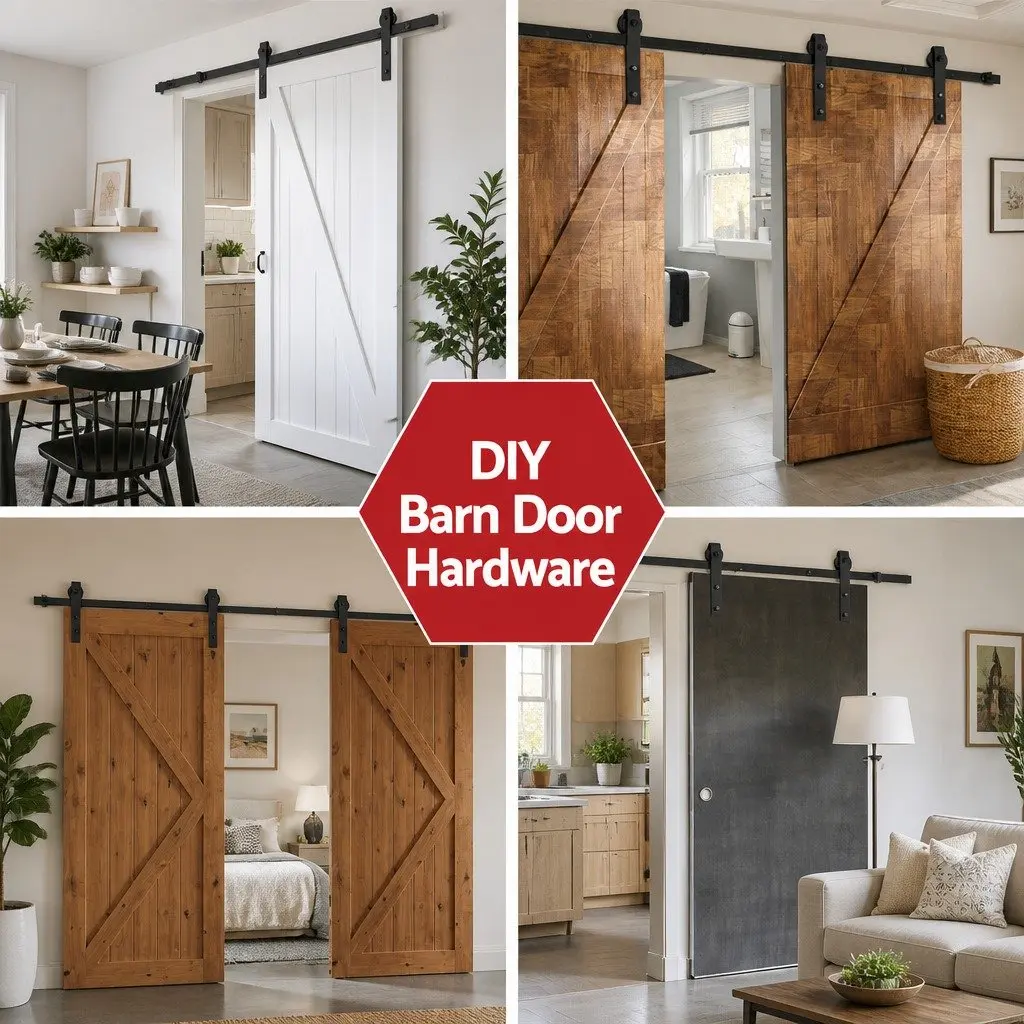 4M Sliding Barn Door Track and Roller Kit