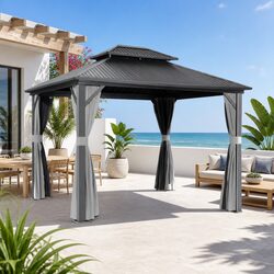Specifications of 3x3.65m Gazebo with Steel Frame
