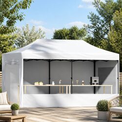Pop Up Gazebo 3x6m with Robust Steel Frame and UV Protection