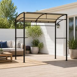 Gazebo BBQ Grill Shelter: 218cm L x 112cm W x 213cm H