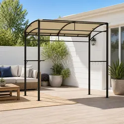 Gazebo BBQ Grill Shelter: 218cm L x 112cm W x 213cm H