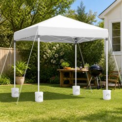 2x2m Gazebo with Steel Frame & Waterproof Canopy