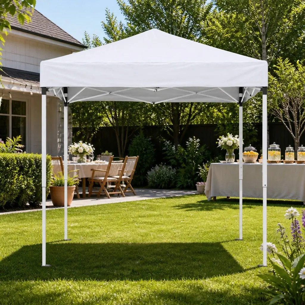 Gazebo Outdoor Patio Garden 2x2m White Pop Up Canopy