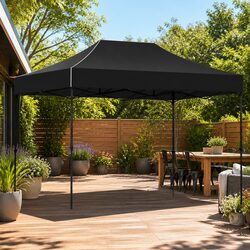 Pop Up Gazebo Specifications: 3x4.5m, 500D Oxford, 320cm Peak