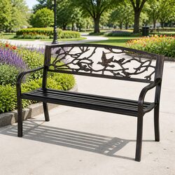 Specifications of Bronze Garden Bench with Steel Frame
