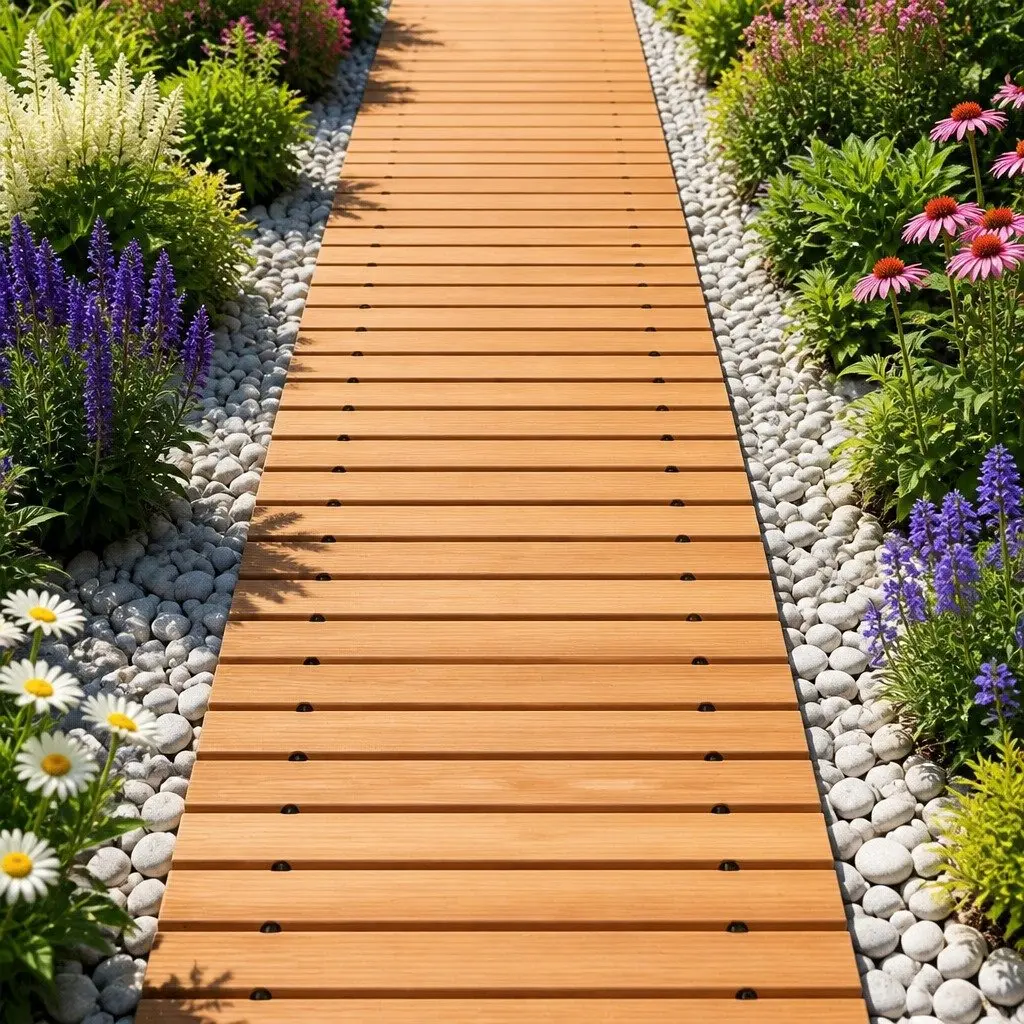 8FT Wooden Roll-Out Garden Pathway