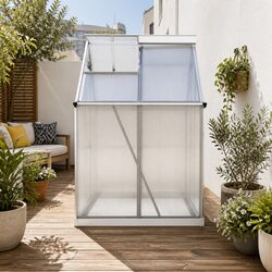 Aluminium Polycarbonate Greenhouse: Dimensions 3.1M x 1.9M