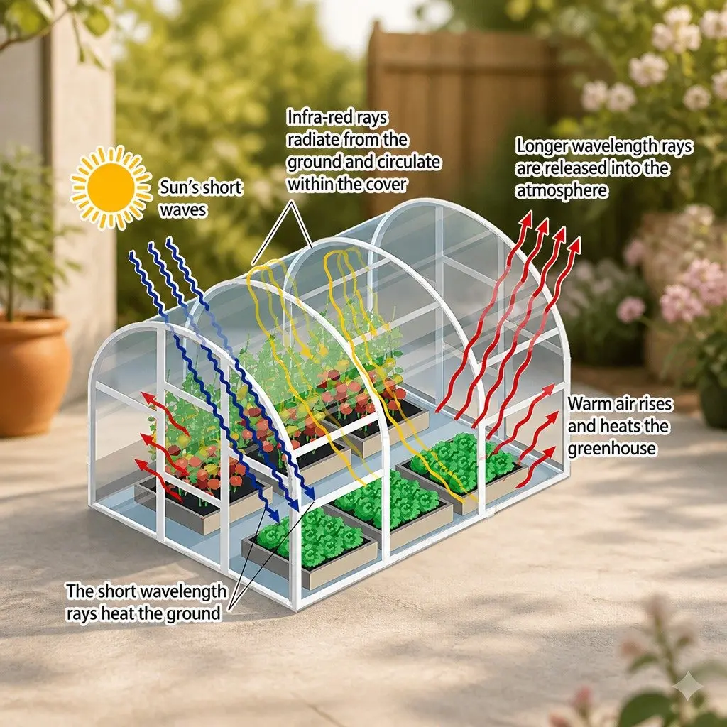 Mini Greenhouse Outdoor 4 Tier Plant Shelf Portable Growing House 70 x 50 x 160cm