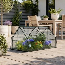 Mini Greenhouse 1.8x0.9x0.9M Raised Garden Bed Planter Box Roll-Up Window