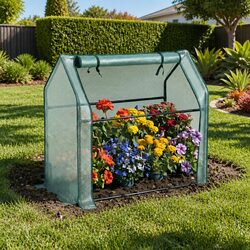 Mini Greenhouse Dimensions 91x46x84cm with Steel Frame