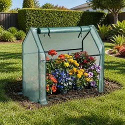 Mini Greenhouse Dimensions 91x46x84cm with Steel Frame