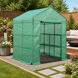 Walk-In Greenhouse Specifications: 1.4x1.55x2M Design