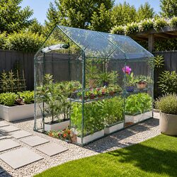 Walk-in Greenhouse Tunnel 1.2x1.9x1.9M - Specifications Inside