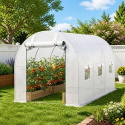 Walk-In Greenhouse Specifications: 3x2x2M, Steel Frame