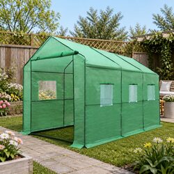 Walk In Greenhouse Tunnel 3.5M x 2M x 2M Garden Plant Growing House Shed