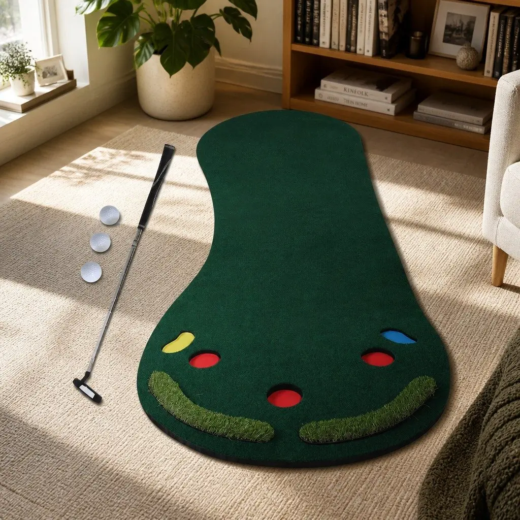 Golf Putting Mat Indoor Outdoor 90cm x 300cm Portable Training Game