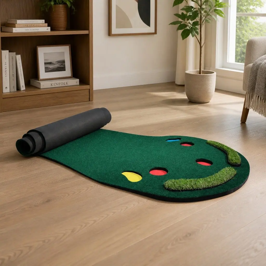 Golf Putting Mat Indoor Outdoor 90cm x 300cm Portable Training Game