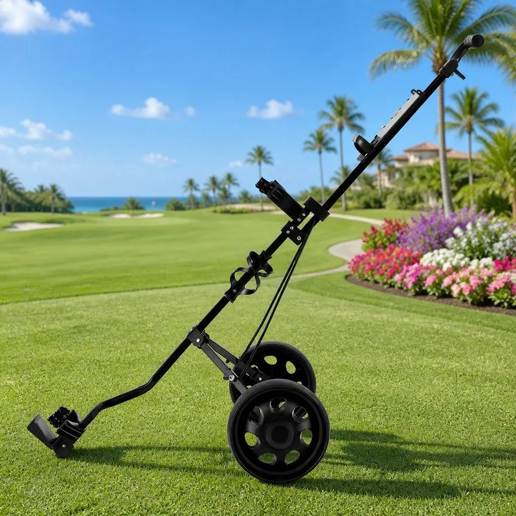 2 Wheel Golf Trolley with Cup Holder