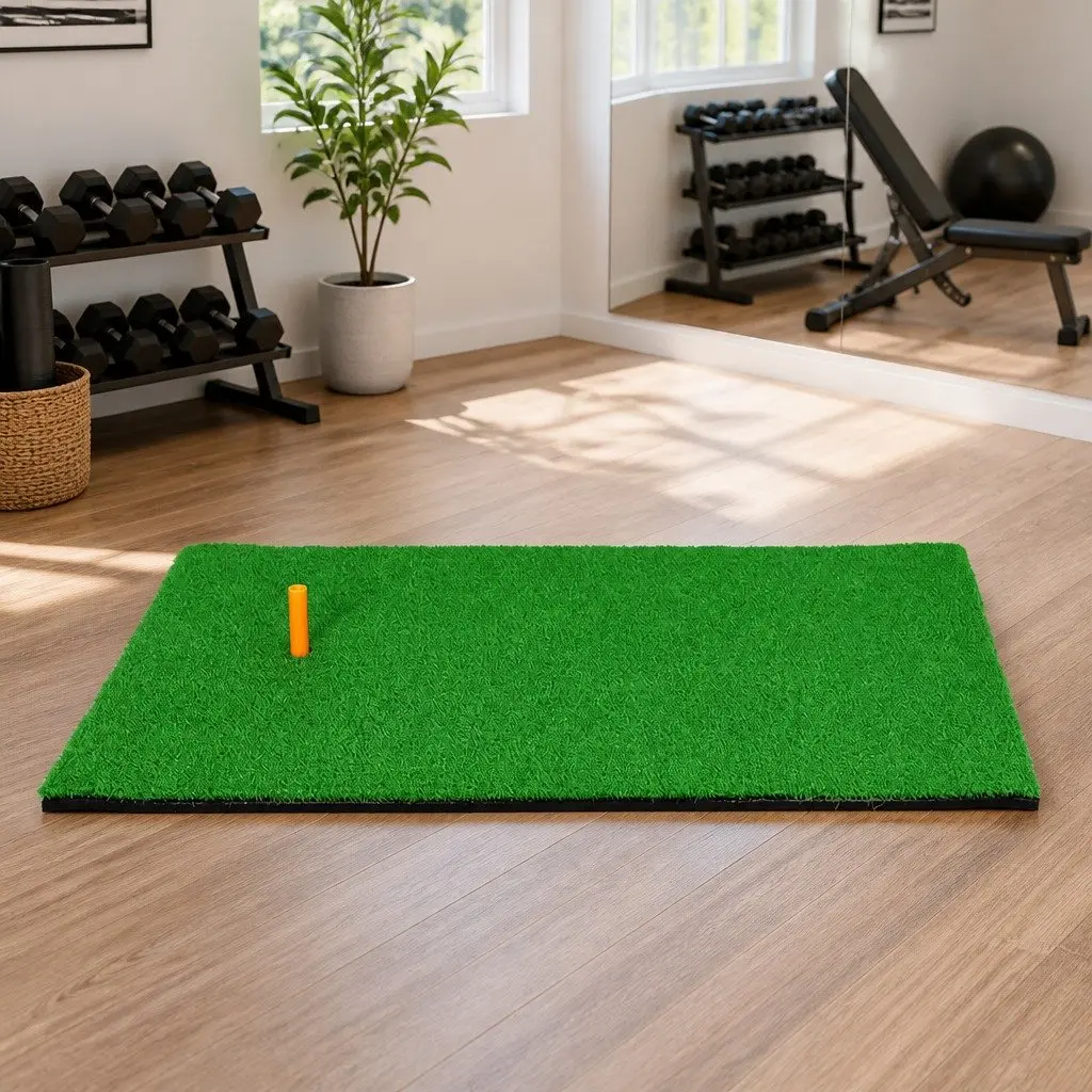 80x60cm Golf Hitting Practice Mat with Anti-Slip Base