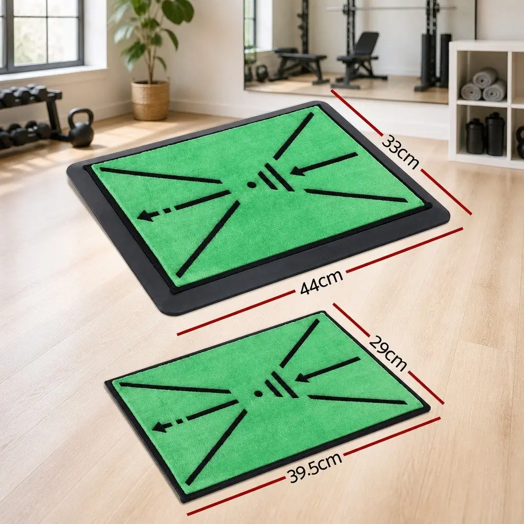 Golf Hitting Mat Green Swing Path Feedback Training Practice Indoor Outdoor