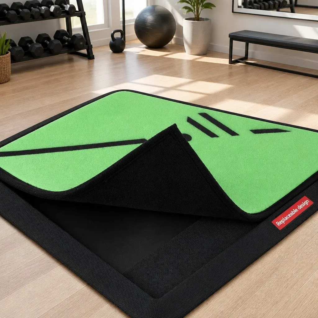 Golf Hitting Mat Green Swing Path Feedback Training Practice Indoor Outdoor